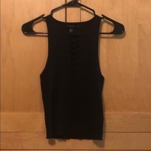 Black cutout tank